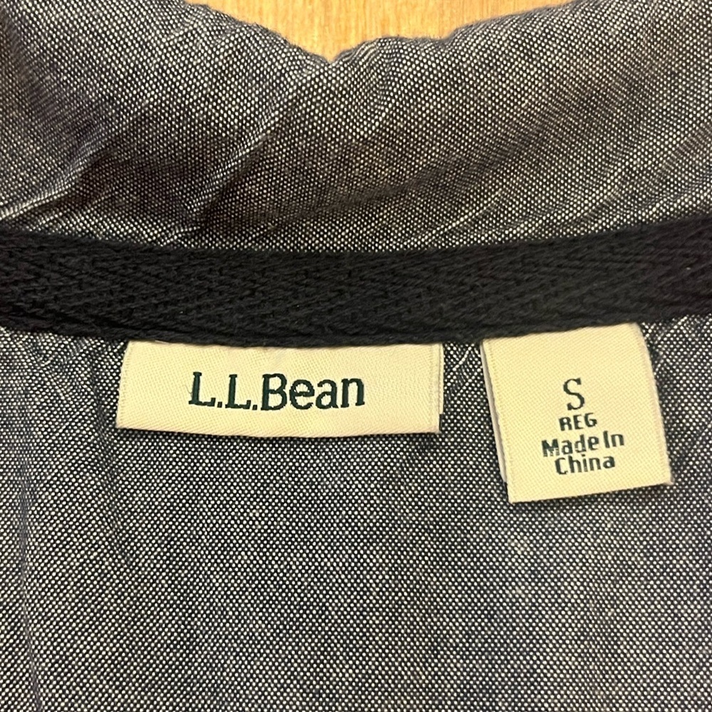 L.L Bean Cotton Rugby Striped Pullover Sweatshirt 501241 Women's Blue/Pink Small - Picture 6 of 12